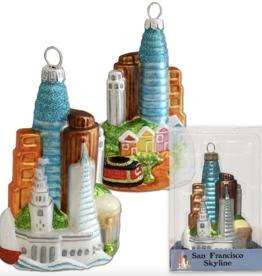 SF Skyline Glass Mold Ornament
