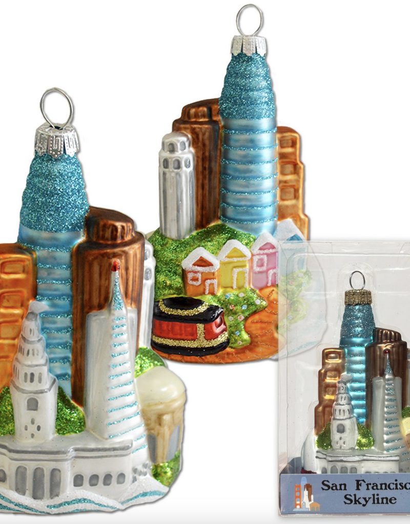 SF Skyline Glass Mold Ornament