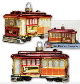 SF Cable Car Glass Mold Ornament