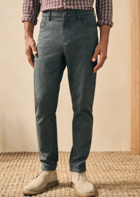 Faherty Knit Flannel 5 Pocket Pant