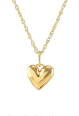 Kris Nations Puffy Heart Charm Necklace