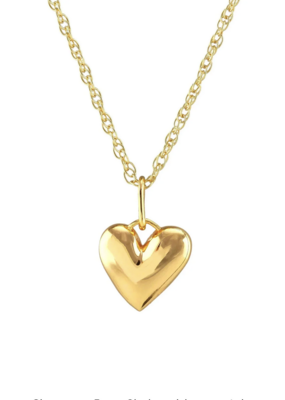 Kris Nations Puffy Heart Charm Necklace