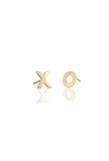 Kris Nations XO Stud Gold Earrings