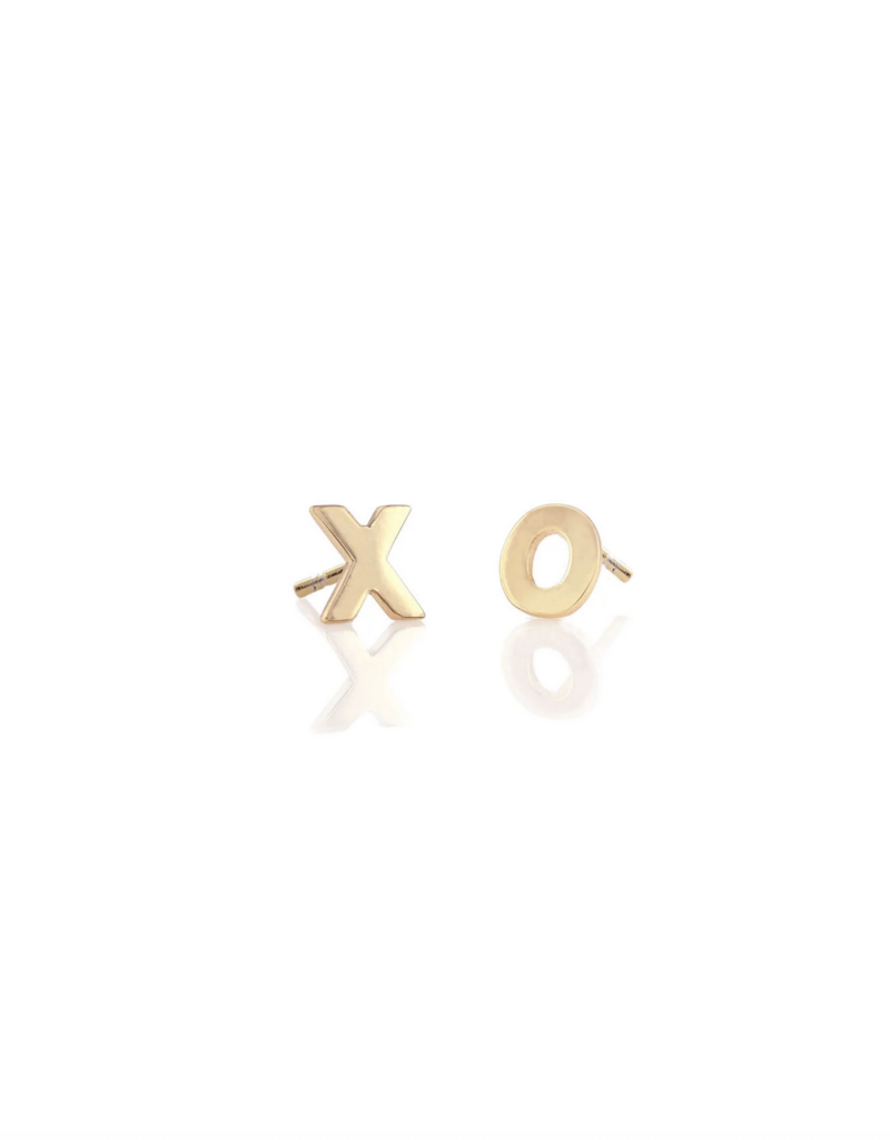 Kris Nations XO Stud Gold Earrings