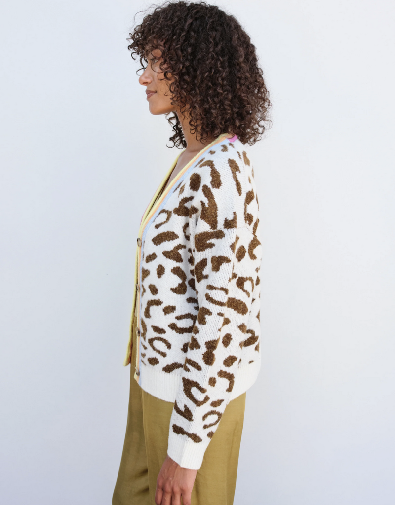 Sundry Clothing Leopard BoxyCardigan