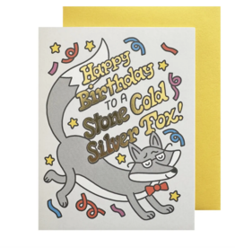 The Social Type Silver Fox Birthday Card