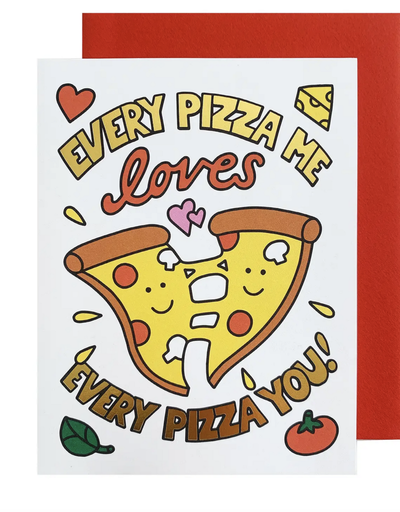 The Social Type Pizza Love Valentine's Day Card