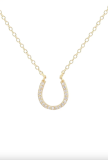 Kris Nations Horseshoe Crystal Charm Necklace