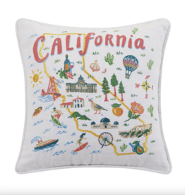 Peking Handicraft California Embroidered Pillow