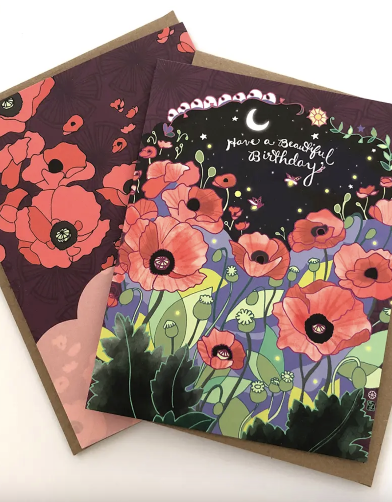 Cynla Beautiful Birthday Poppies