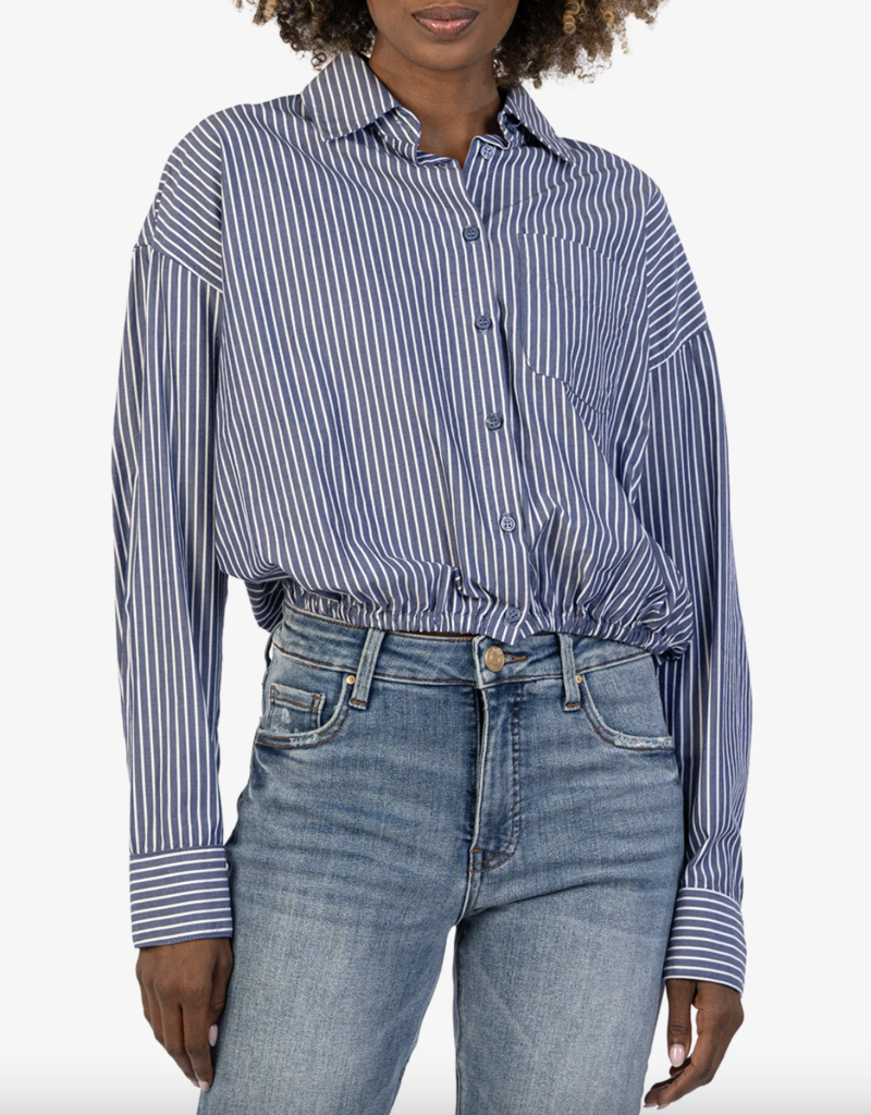 Kut Presley-Crop Button Down