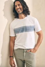 Faherty Surf Stripe Sunwashed Tee