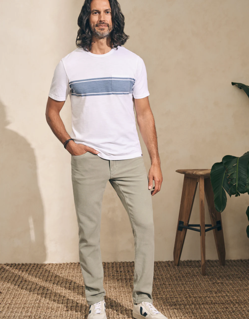 Faherty Surf Stripe Sunwashed Tee