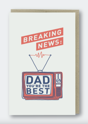 Pike Street Press Breaking News Dad Card