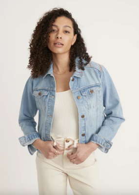 Marine Layer Embroidered Denim Jacket