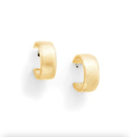 Thick Hoops Earrings Gold Vermeil