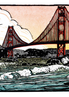 3 Fish Studios Baker Beach Print  '24x14'