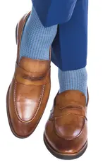 Dapper Classics Houndstooth Cotton Sock Mid-Calf
