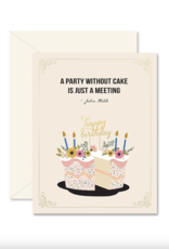 Ginger P. Designs Party Without Cake Birthday Card