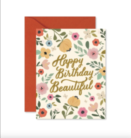 Ginger P. Designs Happy Birthday Beautiful Greeting Card