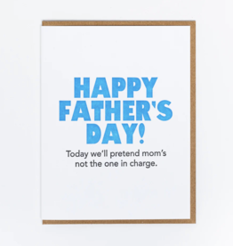 Lady Pilot Letterpress Not Mom Father's Day Greeting Card