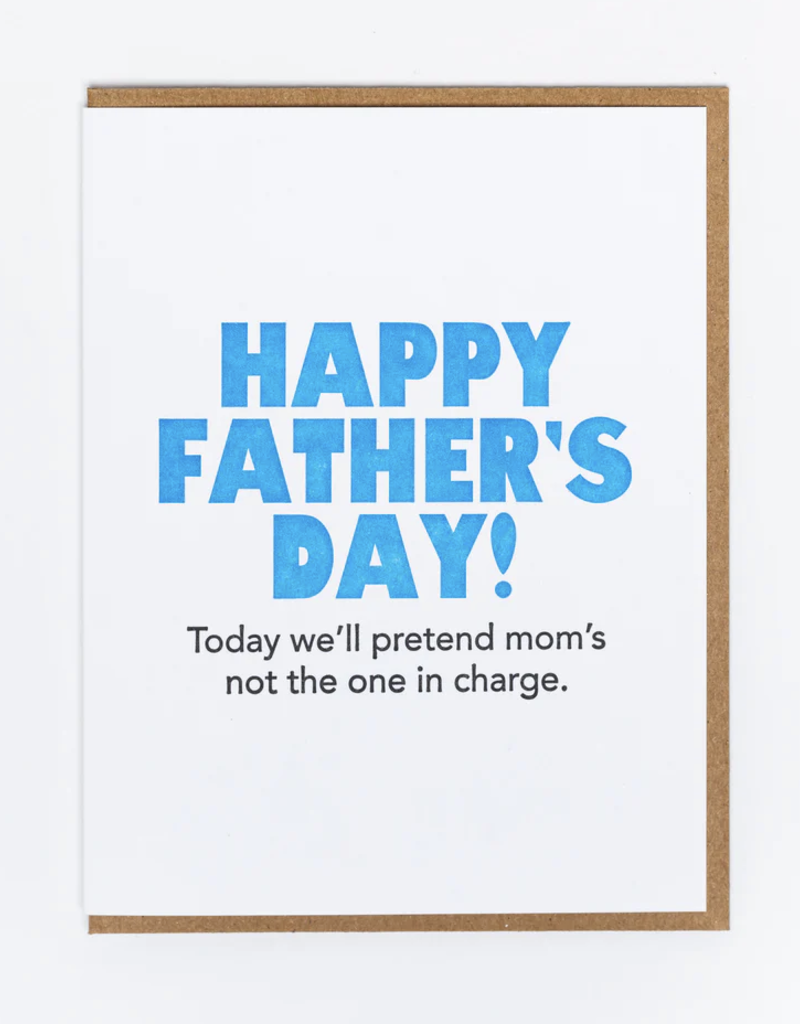Lady Pilot Letterpress Not Mom Father's Day