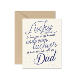 Ginger P. Designs Lucky Dad Greeting Card