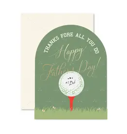 Ginger P. Designs Fore Dad Father's Day Greeting Card