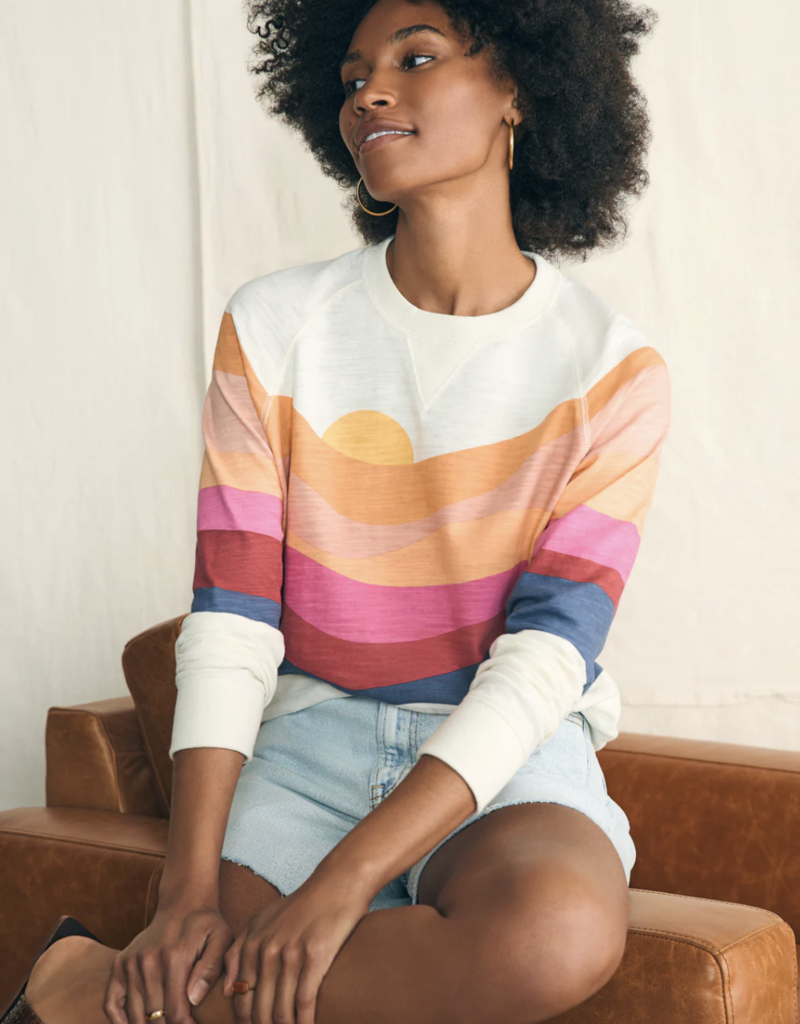 Faherty Sunwashed Slub Crewneck