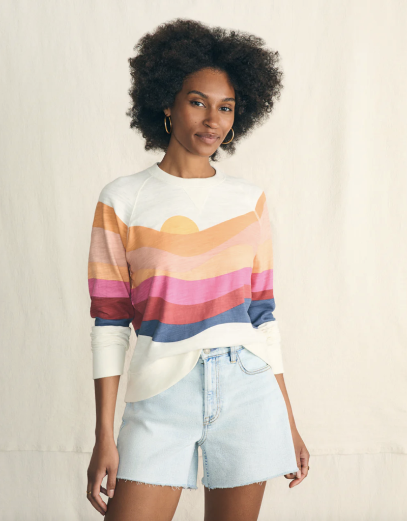 Faherty Sunwashed Slub Crewneck