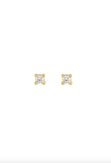 Kris Nations Classic Crystal Prong Set Stud Earrings