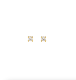 Kris Nations Classic Crystal Prong Set Stud Earrings