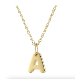 Kris Nations Vintage  Letter Charm Necklace-A