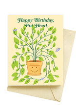 Seltzer Pot Head Birthday Card