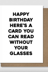 Glasses Birthday Card