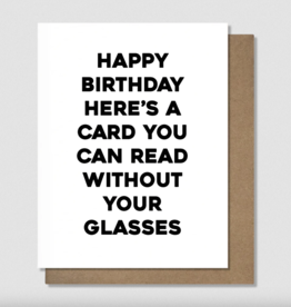Glasses Birthday Card