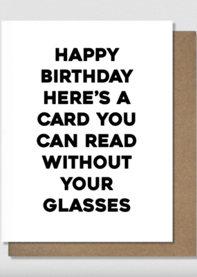 Glasses Birthday Card