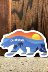 Local Notion California Bear Sunset Sticker