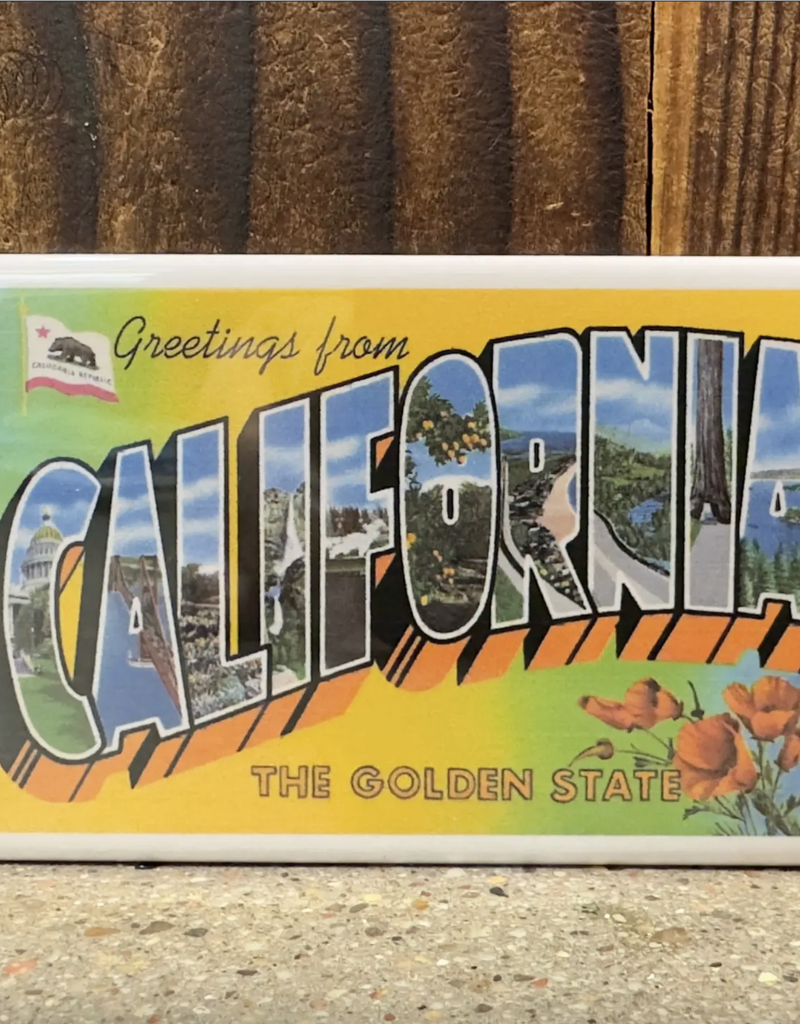 Local Notion Greetings from California Magnet