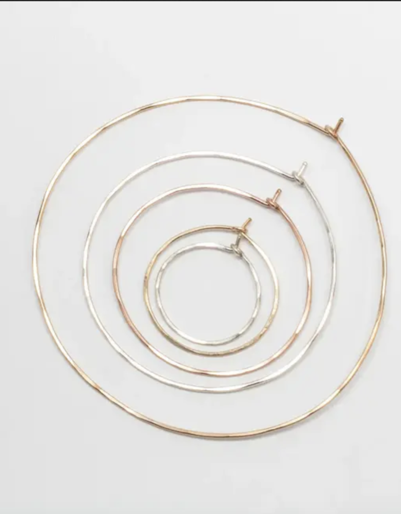 Classic Round Hoops Medium-Gold Fill