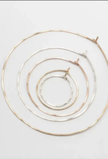 Classic Round Hoops-sterling Silver