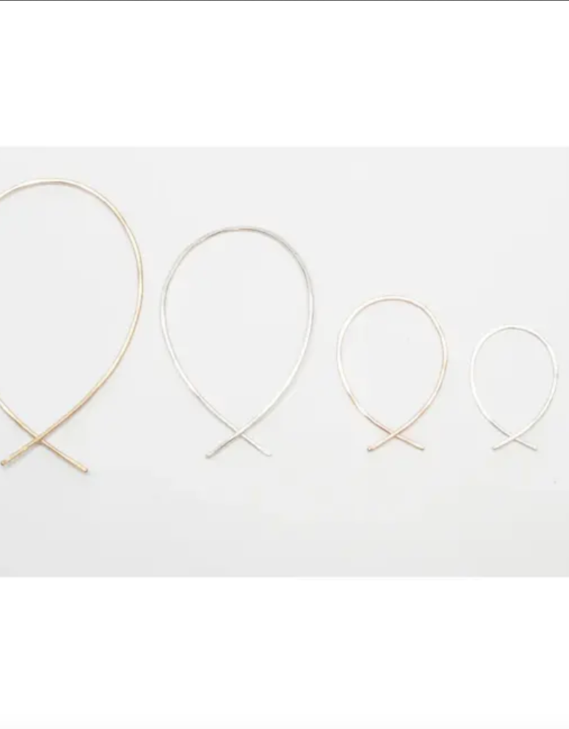 Twist Hoop- 14k Gold Fill L