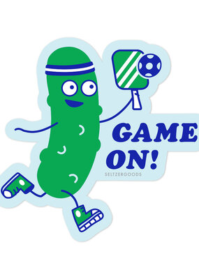 Seltzer Pickle Player Pickle Ball Sticker