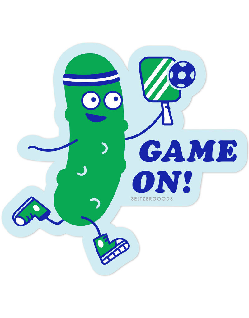 Seltzer Pickle Player Pickle Ball Sticker