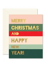 Ginger P. Designs Holiday Colorblock Christmas Card