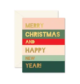 Ginger P. Designs Holiday Colorblock Christmas Card