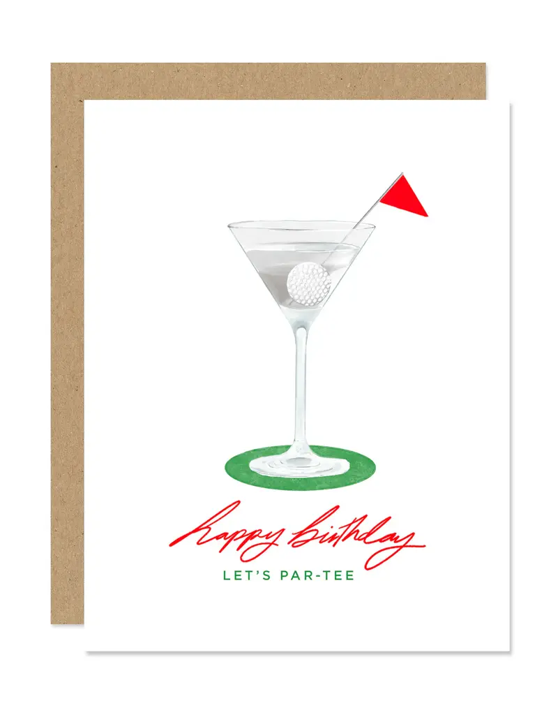 Maddon and Co Golf Par-Tee Birthday Card