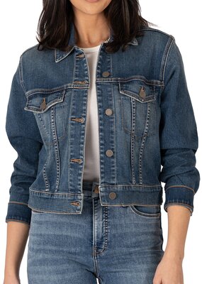 Kut from the Kloth Julia Crop Jacket W/Drop Shoulder