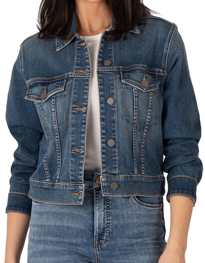 Kut from the Kloth Julia Crop Jacket W/Drop Shoulder