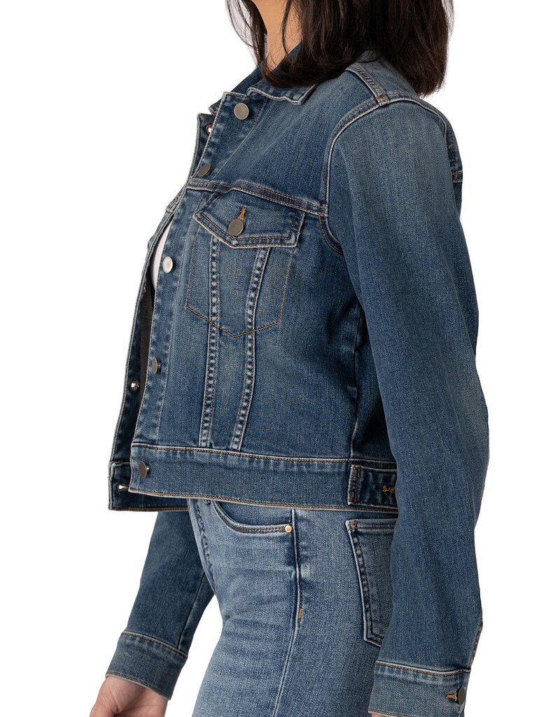 Kut from the Kloth Julia Crop Jacket W/Drop Shoulder